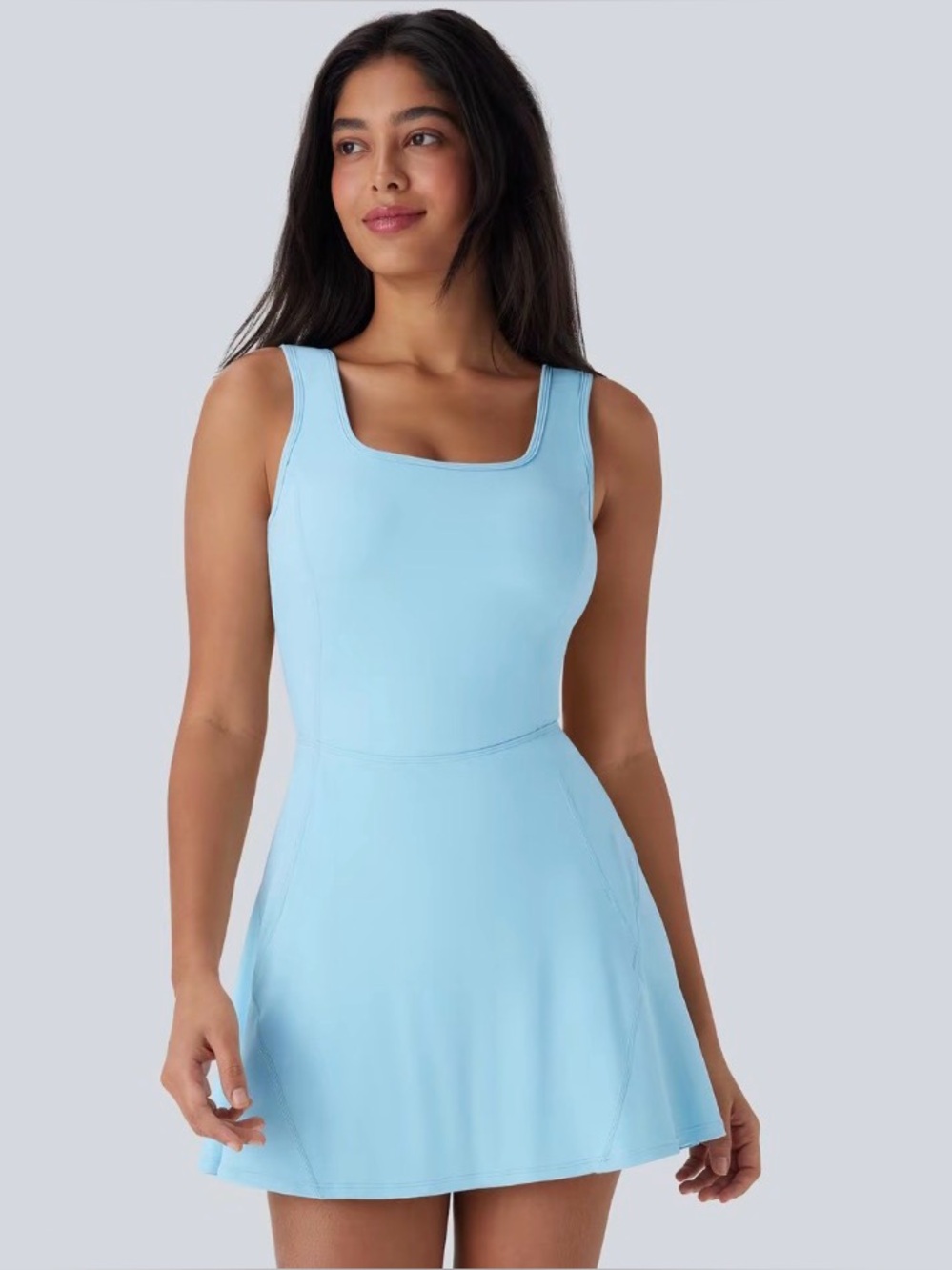 NEW HALARA Light Blue Athletic Tank Dress size small